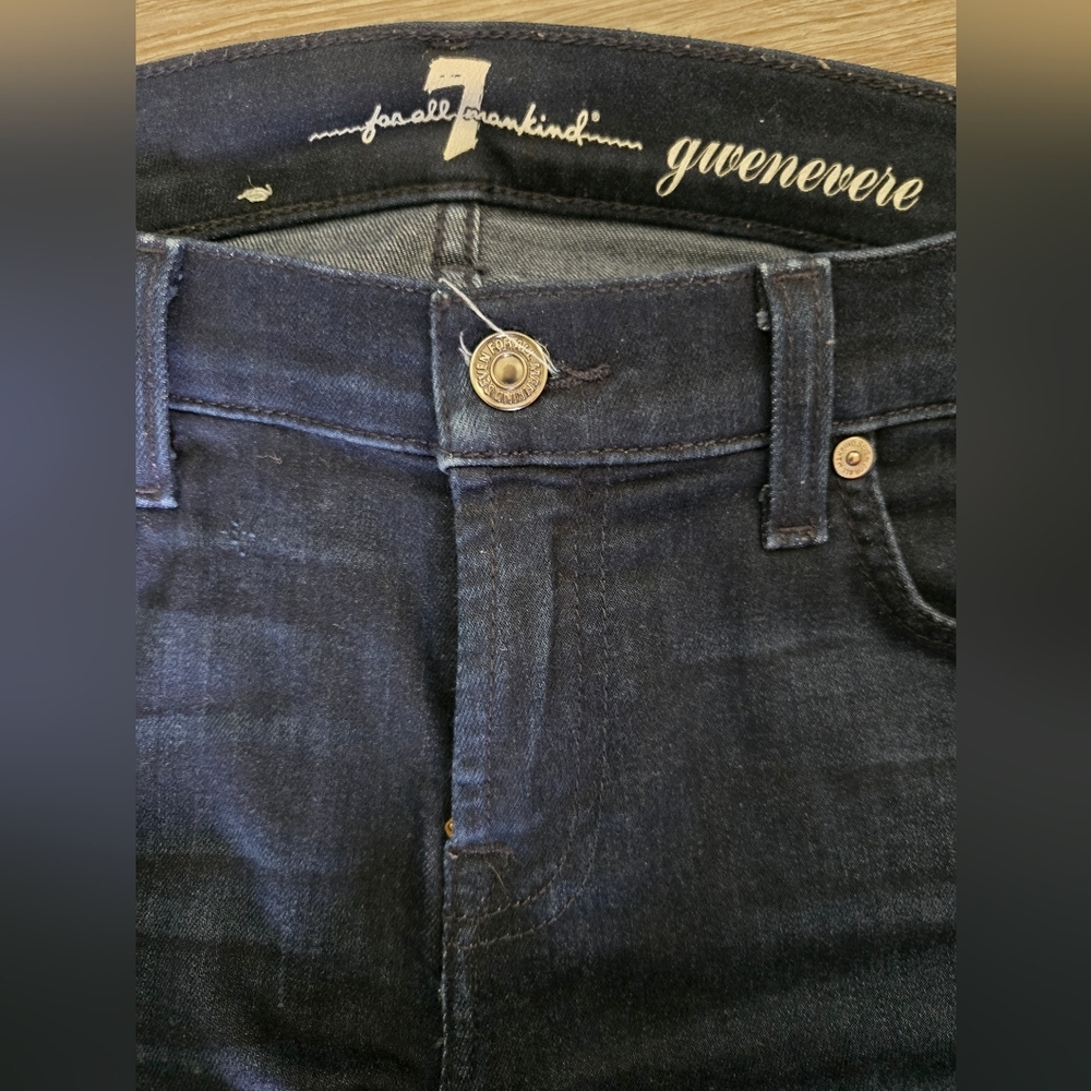 Ladies 7 For All Mankind Skinny Jeans (SZ 26) - Picture 5 of 6